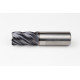 25mm Dia. Carbide End Mill, 5 Flute, AlTiN Coated, 25mm Weldon Shank x 40mm LOC, 2mm Radius, HTM