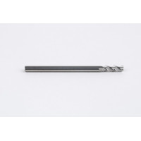 Твердосплавна кінцева фреза діаметром 3 мм, 3-зуба, без покриття, гладкий хвостовик 3 мм x 9 мм LOC, квадратний профіль, HSAM2