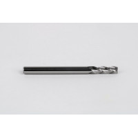 Твердосплавна кінцева фреза діаметром 4 мм, 3-зуба, без покриття, гладкий хвостовик 4 мм x 12 мм LOC, квадратний профіль, HSAM2