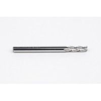 4mm Dia. Carbide End Mill, 3 Flute, Uncoated, 4mm Smooth Shank x 12mm LOC, 0.3mm Radius, HSAM2