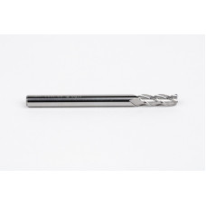 4mm Dia. Carbide End Mill, 3 Flute, Uncoated, 4mm Smooth Shank x 12mm LOC, 0.3mm Radius, HSAM2