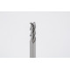 4mm Dia. Carbide End Mill, 3 Flute, Uncoated, 4mm Smooth Shank x 12mm LOC, 0.5mm Radius, HSAM2