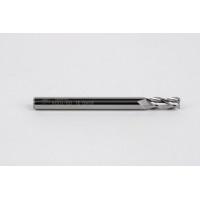 Твердосплавна кінцева фреза діаметром 5 мм, 3-зуба, без покриття, гладкий хвостовик 5 мм x 12 мм LOC, радіус 0,3 мм, HSAM2