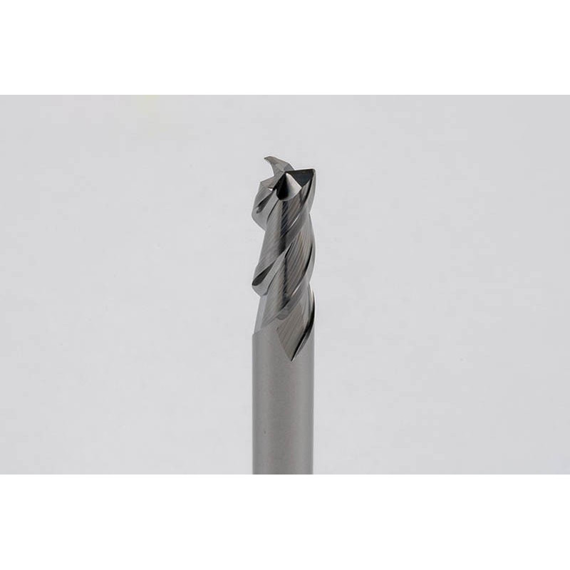 5mm Dia. Carbide End Mill, 3 Flute, Uncoated, 5mm Smooth Shank x 12mm LOC, 0.3mm Radius, HSAM2