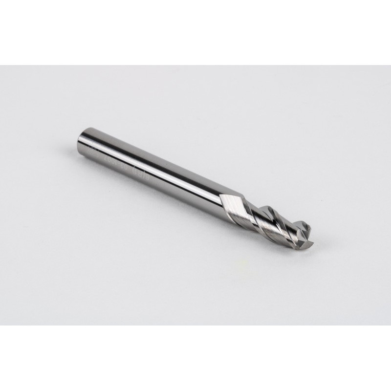 6mm Dia. Carbide End Mill, 3 Flute, Uncoated, 6mm Smooth Shank x 15mm LOC, 1mm Radius, HSAM2