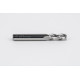 8mm Dia. Carbide End Mill, 3 Flute, Uncoated, 8mm Smooth Shank x 20mm LOC, 0.5mm Radius, HSAM2