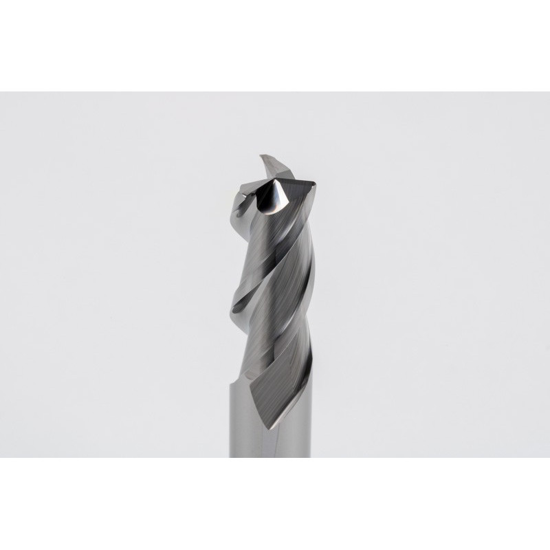 10mm Dia. Carbide End Mill, 3 Flute, Uncoated, 10mm Smooth Shank x 25mm LOC, 0.5mm Radius, HSAM2
