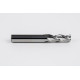 10mm Dia. Carbide End Mill, 3 Flute, Uncoated, 10mm Smooth Shank x 25mm LOC, 1mm Radius, HSAM2