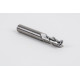 12mm Dia. Carbide End Mill, 3 Flute, Uncoated, 12mm Smooth Shank x 30mm LOC, 1mm Radius, HSAM2
