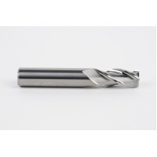 Твердосплавна кінцева фреза діаметром 14 мм, 3-зуба, без покриття, гладкий хвостовик 14 мм x 30 мм LOC, квадратний профіль, HSAM2