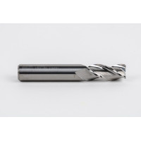 14mm Dia. Carbide End Mill, 3 Flute, Uncoated, 14mm Smooth Shank x 30mm LOC, 1mm Radius, HSAM2