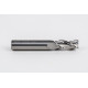 14mm Dia. Carbide End Mill, 3 Flute, Uncoated, 14mm Smooth Shank x 30mm LOC, 1mm Radius, HSAM2