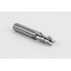 14mm Dia. Carbide End Mill, 3 Flute, Uncoated, 14mm Smooth Shank x 30mm LOC, 1mm Radius, HSAM2