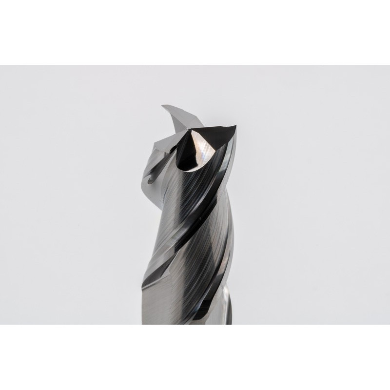 Твердосплавна кінцева фреза діаметром 16 мм, 3-зуба, без покриття, гладкий хвостовик 16 мм x 32 мм LOC, квадратний профіль, HSAM2