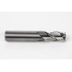 16mm Dia. Carbide End Mill, 3 Flute, Uncoated, 16mm Smooth Shank x 32mm LOC, 1mm Radius, HSAM2
