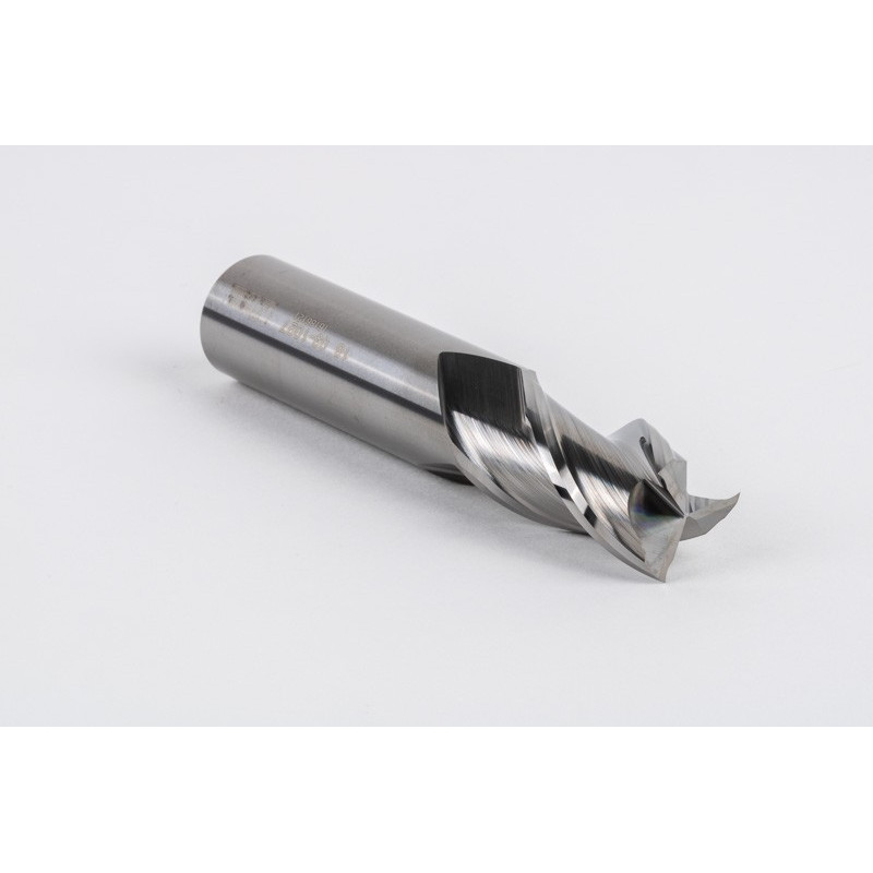 Твердосплавна кінцева фреза діаметром 18 мм, 3-зуба, без покриття, гладкий хвостовик 18 мм x 32 мм LOC, квадратний профіль, HSAM2