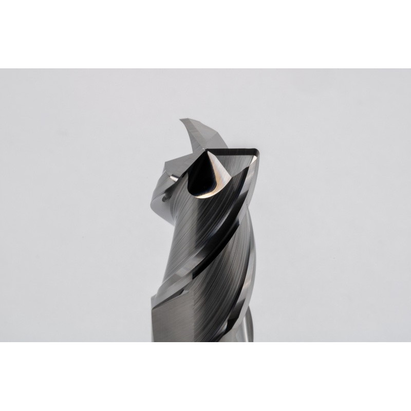 18mm Dia. Carbide End Mill, 3 Flute, Uncoated, 18mm Smooth Shank x 32mm LOC, 1mm Radius, HSAM2