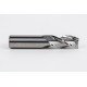 20mm Dia. Carbide End Mill, 3 Flute, Uncoated, 20mm Smooth Shank x 40mm LOC, 0.5mm Radius, HSAM2