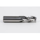 20mm Dia. Carbide End Mill, 3 Flute, Uncoated, 20mm Smooth Shank x 40mm LOC, 1mm Radius, HSAM2