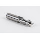 20mm Dia. Carbide End Mill, 3 Flute, Uncoated, 20mm Smooth Shank x 40mm LOC, 1mm Radius, HSAM2