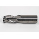 25mm Dia. Carbide End Mill, 3 Flute, Uncoated, 25mm Smooth Shank x 40mm LOC, 1mm Radius, HSAM2