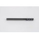 4mm Dia. Carbide End Mill, 4 Flute, Hyb. AlCrN Coated, 4mm Smooth Shank x 12mm LOC, 0.3mm Radius, HTPM