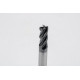 5mm Dia. Carbide End Mill, 4 Flute, Hyb. AlCrN Coated, 5mm Smooth Shank x 12mm LOC, 0.3mm Radius, HTPM