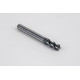 6mm Dia. Carbide End Mill, 4 Flute, Hyb. AlCrN Coated, 6mm Smooth Shank x 15mm LOC, 0.5mm Radius, HTPM