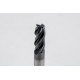 6mm Dia. Carbide End Mill, 4 Flute, Hyb. AlCrN Coated, 6mm Smooth Shank x 15mm LOC, 1mm Radius, HTPM
