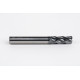 8mm Dia. Carbide End Mill, 4 Flute, Hyb. AlCrN Coated, 8mm Smooth Shank x 20mm LOC, 1mm Radius, HTPM