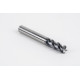 8mm Dia. Carbide End Mill, 4 Flute, Hyb. AlCrN Coated, 8mm Smooth Shank x 20mm LOC, 1mm Radius, HTPM