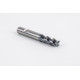 12mm Dia. Carbide End Mill, 4 Flute, Hyb. AlCrN Coated, 12mm Weldon Shank x 30mm LOC, 1mm Radius, HTPM