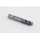 12mm Dia. Carbide End Mill, 4 Flute, Hyb. AlCrN Coated, 12mm Weldon Shank x 30mm LOC, 3mm Radius, HTPM
