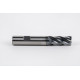14mm Dia. Carbide End Mill, 4 Flute, Hyb. AlCrN Coated, 14mm Weldon Shank x 30mm LOC, 0.5mm Radius, HTPM