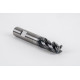 14mm Dia. Carbide End Mill, 4 Flute, Hyb. AlCrN Coated, 14mm Weldon Shank x 30mm LOC, 1mm Radius, HTPM