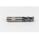 16mm Dia. Carbide End Mill, 4 Flute, Hyb. AlCrN Coated, 16mm Weldon Shank x 32mm LOC, 1mm Radius, HTPM