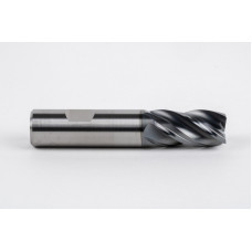 Твердосплавна кінцева фреза діаметром 18 мм, 4-зуба, гібридне покриття AlCrN, хвостовик Weldon 18 мм x 32 мм LOC, радіус 1 мм, HTPM