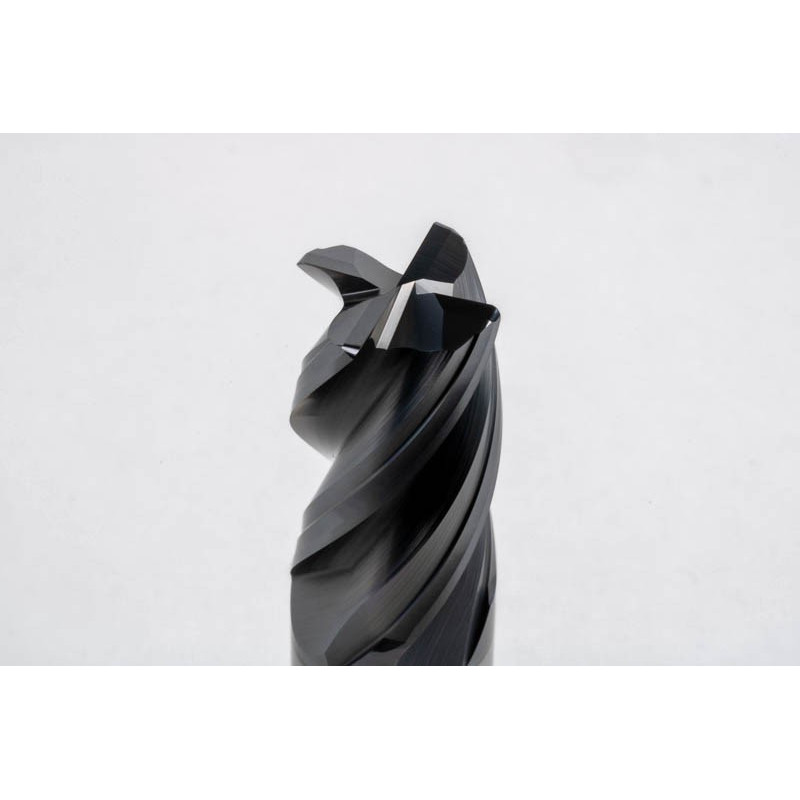 18mm Dia. Carbide End Mill, 4 Flute, Hyb. AlCrN Coated, 18mm Weldon Shank x 32mm LOC, 1mm Radius, HTPM