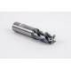 20mm Dia. Carbide End Mill, 4 Flute, Hyb. AlCrN Coated, 20mm Weldon Shank x 40mm LOC, 0.5mm Radius, HTPM