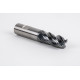 20mm Dia. Carbide End Mill, 4 Flute, Hyb. AlCrN Coated, 20mm Weldon Shank x 40mm LOC, 3mm Radius, HTPM