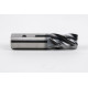 25mm Dia. Carbide End Mill, 4 Flute, Hyb. AlCrN Coated, 25mm Weldon Shank x 40mm LOC, 0.5mm Radius, HTPM