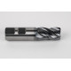 25mm Dia. Carbide End Mill, 4 Flute, Hyb. AlCrN Coated, 25mm Weldon Shank x 40mm LOC, 2mm Radius, HTPM