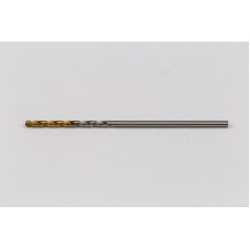 1.2mm Ø Cobalt Jobber Drill, 135° Point Angle x 30° Helix, 2 Flute, TiN Coated - Pack of 10