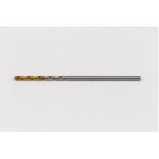 1.3mm Ø Cobalt Jobber Drill, 135° Point Angle x 30° Helix, 2 Flute, TiN Coated - Pack of 10
