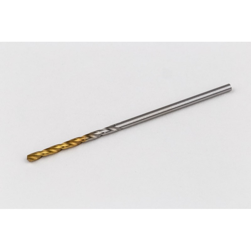 1.4mm Ø Cobalt Jobber Drill, 135° Point Angle x 30° Helix, 2 Flute, TiN Coated - Pack of 10