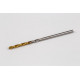 1.5mm Ø Cobalt Jobber Drill, 135° Point Angle x 30° Helix, 2 Flute, TiN Coated - Pack of 10