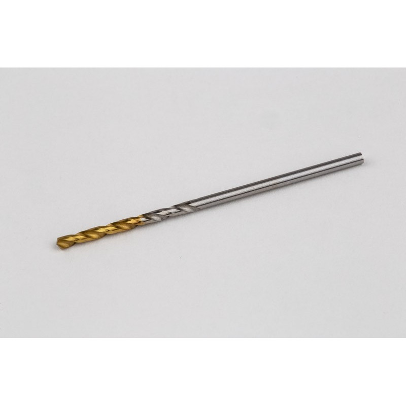 1.6mm Ø Cobalt Jobber Drill, 135° Point Angle x 30° Helix, 2 Flute, TiN Coated - Pack of 10