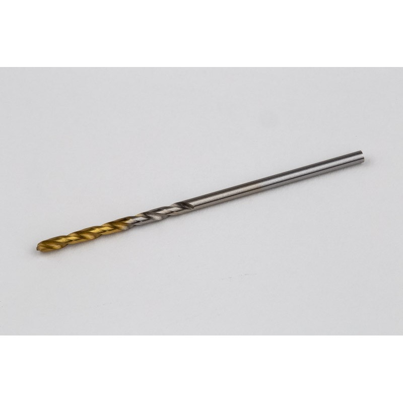 1.8mm Ø Cobalt Jobber Drill, 135° Point Angle x 30° Helix, 2 Flute, TiN Coated - Pack of 10