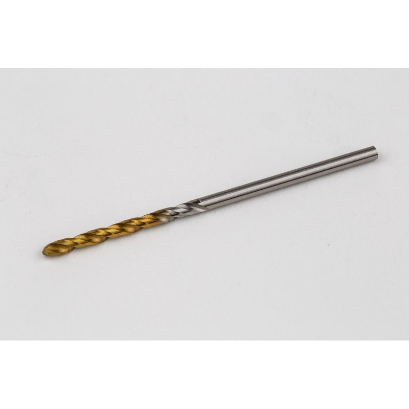 1.9mm Ø Cobalt Jobber Drill, 135° Point Angle x 30° Helix, 2 Flute, TiN Coated - Pack of 10