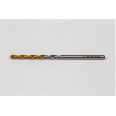 2.1mm Ø Cobalt Jobber Drill, 135° Point Angle x 30° Helix, 2 Flute, TiN Coated - Pack of 10
